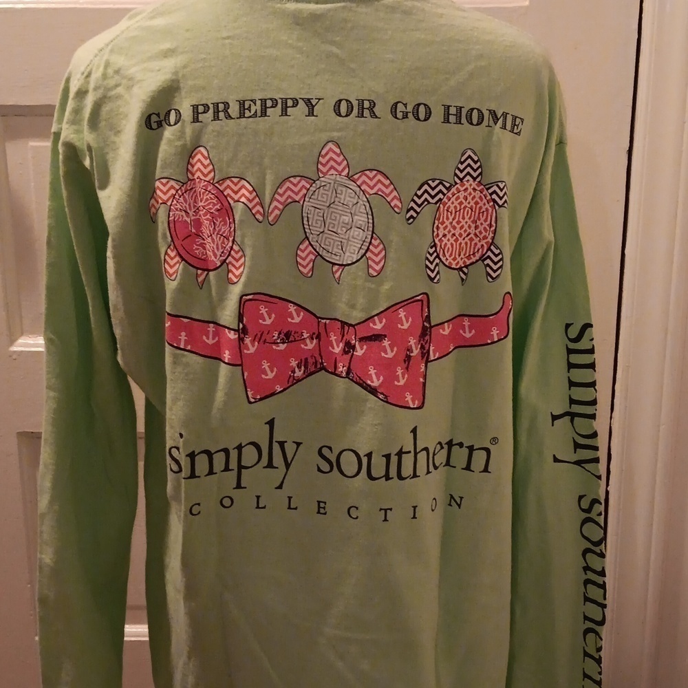 Simply Southern green long sleeve shirt